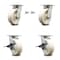 Service Caster 6 Inch Kingpinless Nylon Wheel Caster Swivel Locks 2 Brakes, 2PK SCC-KP30S620-NYR-BSL-2-SLB-2 - alternate 1